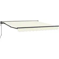 Syfax Markisenrahmen Creme 300 x 250 cm Polyester mit PolyurethanBeschichtung