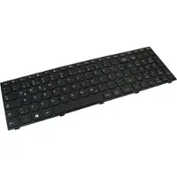 Trade-Shop Original QWERTZ Tastatur Deutsch mit Backlight Rahmen Black für Lenovo 300-15IBR 300-15ISK 300-15isk (Deutsches Tastaturlayout)