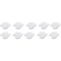 Zöllner 10x 10er Set Frottierslipper geschlossen, Universalgröße, weiß