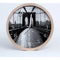 Tulup Holzuhr 20fi cm wanduhr - Bridge-Architektur