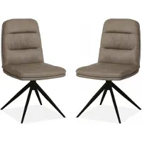MX Sofa Esszimmerstuhl Giza - Taupe (2er-Set)