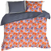 De Witte Lietaer Bettbezug, Quilt Blue Ribbon - 240 x 220 cm + 60 x 70 cm - Baumwollsatin