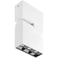 GTV - LED-Leuchte SIERRA,8W,720lm,AC220-240V,50/60 Hz,PF>0,5,Ra≥80,IP20,IK08,4000K,48°,weiß