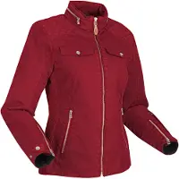 Segura Bahia Damen Motorrad Textiljacke, rot, 46
