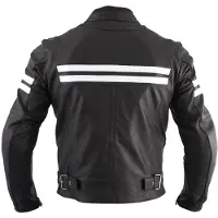 Roleff RO844 - zeitlose Motorrad Lederjacke in dezenten anthrazit Größe: 3XL,