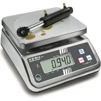Kern & Sohn IP-geschützte Tischwaage, 15 kg, Edelstahl, Edelstahl, LCD, 2,5 cm, 233 mm