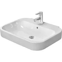 Duravit Waschtisch Happy D.2 65x49,5cm, we, m HL, ÜL, Hahnlochbank