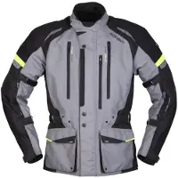 Modeka Striker II Motorrad Textiljacke, grau/schwarz, 6XL