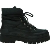 Tommy Hilfiger Monogram Outdoor Boot Damenschuhe Stiefel Schnürer Schwarz