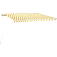 Syfax Elektrische Markise mit LED und Sensor 4,5 x 3 m