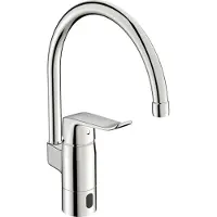 Hansa Infrarot-Spültischarmatur HANSACARE Hybrid/Bluetooth, Batt, Ausl. 178mm, chr