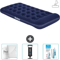Bestway Luftmatratze - 1 Person - 99 x 188 x 28 cm - Blau - Inklusive Zubehör