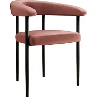 Mirjan 24 Stuhl Aria, Esszimmerstuhl, Wohnzimmer, Beine aus Metall, Modern Kollektion (Farbe: Magic Velvet 2258)