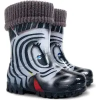 Demar Kinder Gummistiefel Regenstiefel Zebra Reflektiernd isoliert Twister Lux