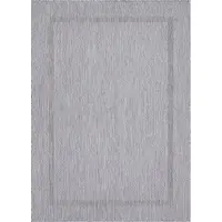 Ayyildiz Hali Outdoor Teppich Wetterfest 160x230 Rechteck Silber für Camping Garten oder innen Unicolor - Einfarbig