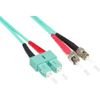 GOOD CONNECTIONS Patchkabel LWL Duplex OM3 (Multimode, 50/125) ST/SC, 0,5m,