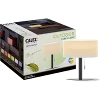 Calex LED-Akku-Tischleuchte, IP44, Zugschalter