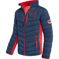 Nebulus GRAFFITY Winterjacke Herren, warme Outdoorjacke, praktische & vielseitige Übergangs- & Winterjacke, P5840 - Herren, navy-rot, 3XL