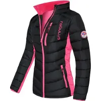 Nebulus GRAFFITY Winterjacke Damen, warme Outdoorjacke, praktische & vielseitige Übergangs- & Winterjacke, P4770 - Damen, schwarz-pink, L/40