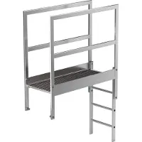 MUNK Günzburger Steigtechnik Munk Attika-Überstieg Alu-blank Sonderlänge - 062184