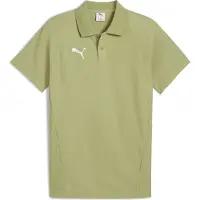Puma teamEVOSTRIPE Poloshirt Herren calming grün silber Gr 2XL