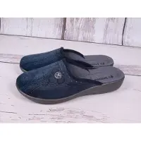 Inblu Damen Hausschuhe bequeme Blumen Blau 38