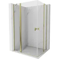 Mexen Mist Duo Duschkabine 120 x 70 cm, transparent, gold - 8A4-120-070-50-00