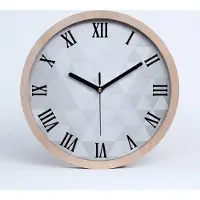 Tulup Holzuhr 25fi cm wanduhr - schwarze Spitzen - Abstraktion Hintergrund