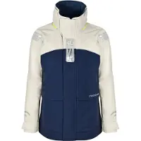 Crazy4Sailing Damen Bergen II Offshore Segeljacke, Silber / Navy, XL