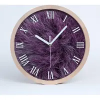 Tulup Holzuhr 30fi cm wanduhr - weiße Spitzen - różoweutro