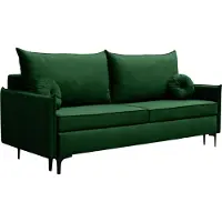 Mirjan 24 Schlafsofa Leon mit Schlaffunktion und Bettkasten, Polstercouch, Stilvoll Polstersofa vom Hersteller (Farbe: Manila 35)