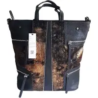 Markenlos Damen Tasche Shopper Handtasche Goldfarbe Schultertasche Schultasche Neu L-59