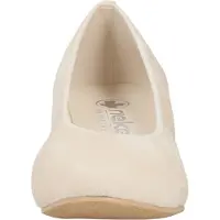 Rieker Damen Pumps mit runder Zehenform und Blockabsatz 44650, Größe:38 EU, Farbe:Beige
