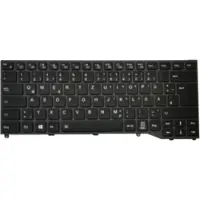 Trade-Shop Original Laptop Tastatur Deutsch QWERTZ mit Backlit kompatibel mit Fujitsu U7480MP582DE U7480MP584DE U7480MP581DE U7480MP580DE E4480M33SONC