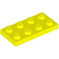 LEGO 50 Stück 3020 Platten Plates 2x4 Part Basic 50 Neon Gelb