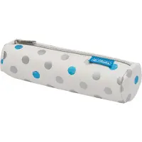 Herlitz Frozen Glam, Weiches Federmäppchen, Polyurethan, Blau, Silber, Weiß, Muster, Reißverschluss, Pubertät