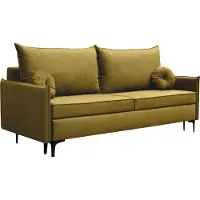 Mirjan 24 Schlafsofa Leon mit Schlaffunktion und Bettkasten, Polstercouch, Stilvoll Polstersofa vom Hersteller (Farbe: Manila 33)