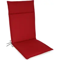 Kettler Herlag Hochlehner Gartenstuhlauflage Bea 120x50x4,5cm Wasserabweisend Rot
