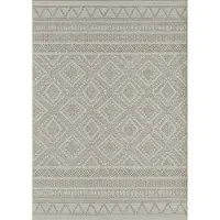 The Carpet Outdoor Indoor Teppich Flachgewebe Küchenteppich Balkon Terasse Beige Grau
