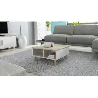 Cama Meble Konferenztisch Lotta 60 - weiße Eiche Sonoma