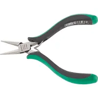 Stahlwille Elektronik-Flachrundzange L.130mm Kopf poliert Griffe 2-Komponenten-Griffe