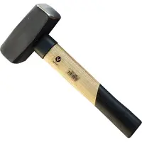 Vago-Tools Fäustelhammer 2000g Fäustel Hammer Schlosserhammer Vorschlaghammer