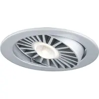 Paulmann Turbo, Schlafzimmer, Wohnzimmer, Chrom, Weiß, LED, 3000 K, warmweiß