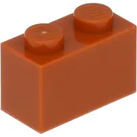 LEGO 250 Stück 3004 Stein Brick 1x2 Part Basic Steine 250 Dunkles Orange