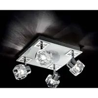 Ideal Lux NOSTALGIA PL4, 4 Glühbirne(n), G9, IP20, Weiß