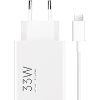 TELEFONMAX Original Xiaomi 33W TurboCharge Ladegerät, Adapter mit USB-A zu USB-C Kabel 1 Meter Kabel