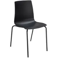 GRANDSOLEIL Esszimmerstühle mit Schwarzen Metallbeinen Modern Candy - Schwarz
