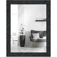 MendeFrames H650 Wandspiegel Barock schwarz 60x80 cm