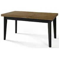Alpi Möbel Alpi Moebel, Rechteckiger Esstisch Skandi, Wohnzimmertisch Ausziehbar 200-300x100x78 cm, Lefkas mit Holzbeinen in Schwarz