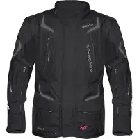 Germot Herren Motorradjacke Allround, Schwarz , Schwarz, 4XL